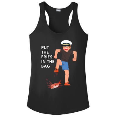 Put The Fries In The Bag Josh Block Wots Ladies PosiCharge Competitor Racerback Tank