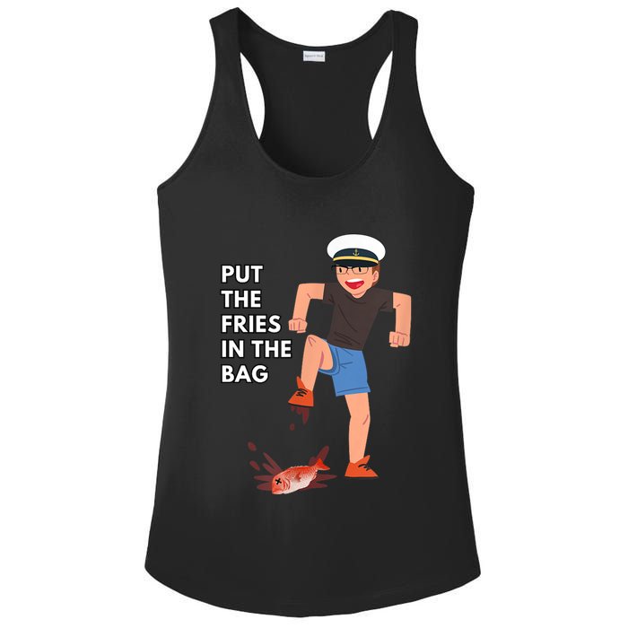 Put The Fries In The Bag Josh Block Wots Ladies PosiCharge Competitor Racerback Tank
