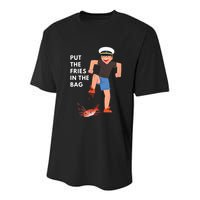 Put The Fries In The Bag Josh Block Wots Youth Performance Sprint T-Shirt
