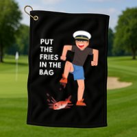 Put The Fries In The Bag Josh Block Wots Golf Towel