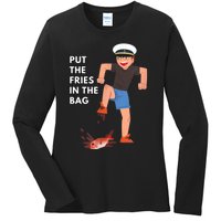 Put The Fries In The Bag Josh Block Wots Ladies Long Sleeve Shirt