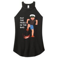 Put The Fries In The Bag Josh Block Wots Women's Perfect Tri Rocker Tank