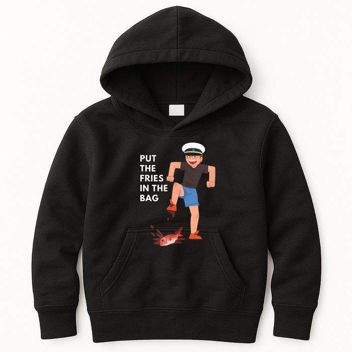 Put The Fries In The Bag Josh Block Wots Kids Hoodie