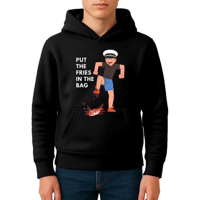 Put The Fries In The Bag Josh Block Wots Kids Hoodie