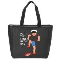 Put The Fries In The Bag Josh Block Wots Zip Tote Bag