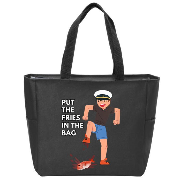 Put The Fries In The Bag Josh Block Wots Zip Tote Bag