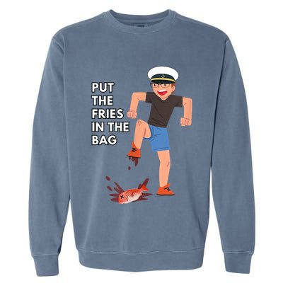 Put The Fries In The Bag Josh Block Wots Garment-Dyed Sweatshirt