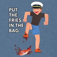 Put The Fries In The Bag Josh Block Wots Garment-Dyed Sweatshirt