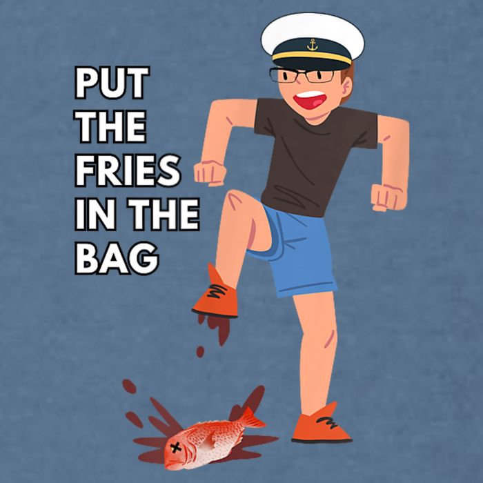 Put The Fries In The Bag Josh Block Wots Garment-Dyed Sweatshirt