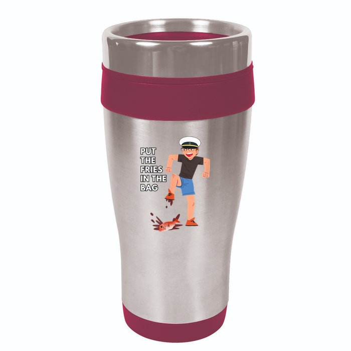 Put The Fries In The Bag Josh Block Wots 16oz Travel Tumbler