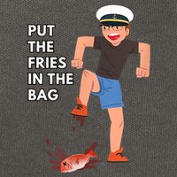 Put The Fries In The Bag Josh Block Wots Cotton Canvas Backpack