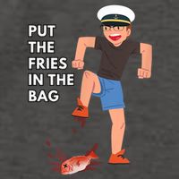 Put The Fries In The Bag Josh Block Wots Vector Backpack