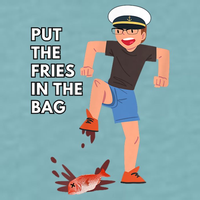 Put The Fries In The Bag Josh Block Wots Sueded Cloud Jersey T-Shirt
