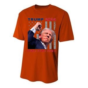 President Trump Fight! Fight! Fight! Maga Usa Stand United Performance Sprint T-Shirt