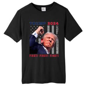 President Trump Fight! Fight! Fight! Maga Usa Stand United Tall Fusion ChromaSoft Performance T-Shirt