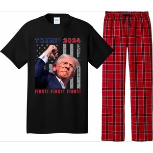 President Trump Fight! Fight! Fight! Maga Usa Stand United Pajama Set