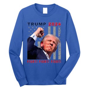 President Trump Fight! Fight! Fight! Maga Usa Stand United Long Sleeve Shirt