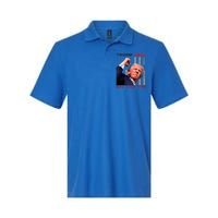 President Trump Fight! Fight! Fight! Maga Usa Stand United Softstyle Adult Sport Polo