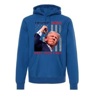 President Trump Fight! Fight! Fight! Maga Usa Stand United Premium Hoodie