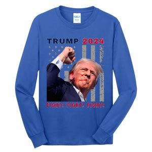 President Trump Fight! Fight! Fight! Maga Usa Stand United Tall Long Sleeve T-Shirt