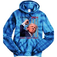 President Trump Fight! Fight! Fight! Maga Usa Stand United Tie Dye Hoodie