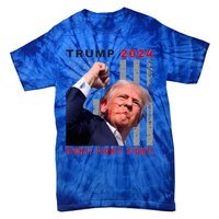 President Trump Fight! Fight! Fight! Maga Usa Stand United Tie-Dye T-Shirt