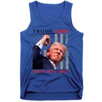 President Trump Fight! Fight! Fight! Maga Usa Stand United Tank Top