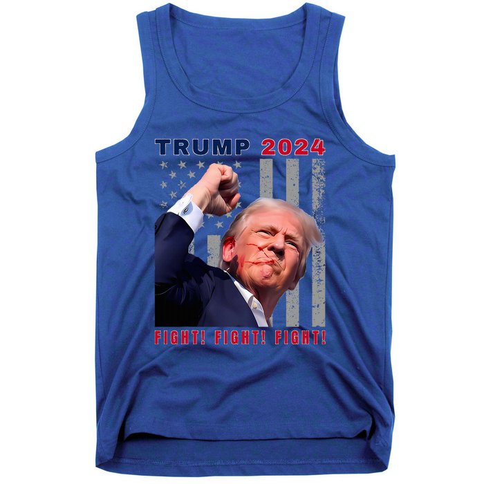 President Trump Fight! Fight! Fight! Maga Usa Stand United Tank Top