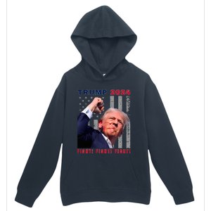 President Trump Fight! Fight! Fight! Maga Usa Stand United Urban Pullover Hoodie