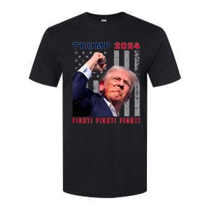 President Trump Fight! Fight! Fight! Maga Usa Stand United Softstyle CVC T-Shirt