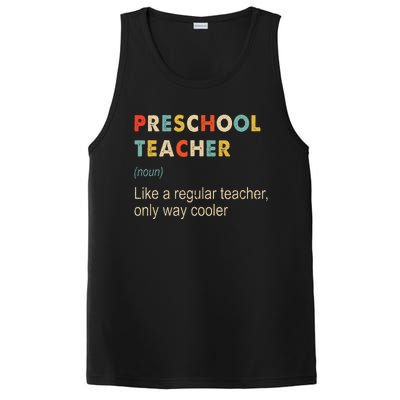 Preschool Teacher Funny Kindergarten Teacher Definition PosiCharge Competitor Tank