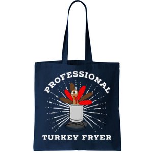 Professional Turkey Fryer Frying Thanksgiving Tote Bag