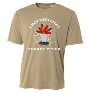 Professional Turkey Fryer Frying Thanksgiving Cooling Performance Crew T-Shirt