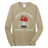 Professional Turkey Fryer Frying Thanksgiving Tall Long Sleeve T-Shirt