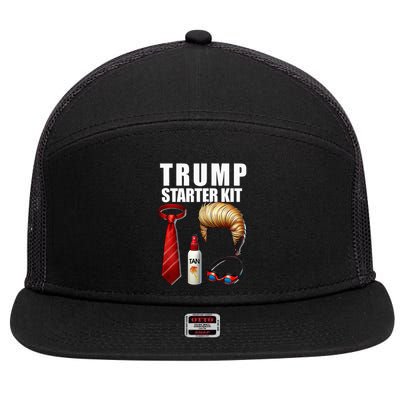 President Trump For Halloween Or Birthday Present 7 Panel Mesh Trucker Snapback Hat