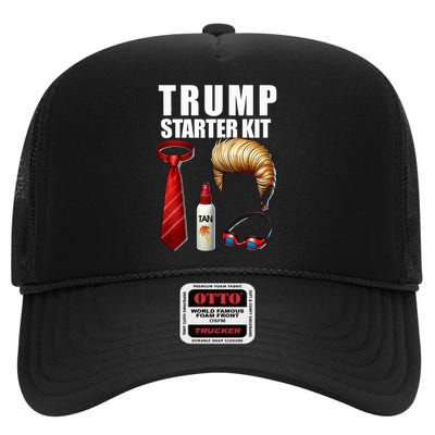 President Trump For Halloween Or Birthday Present High Crown Mesh Back Trucker Hat