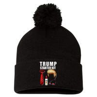 President Trump For Halloween Or Birthday Present Pom Pom 12in Knit Beanie