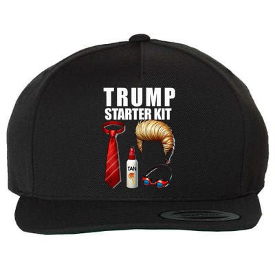 President Trump For Halloween Or Birthday Present Wool Snapback Cap