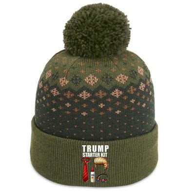 President Trump For Halloween Or Birthday Present The Baniff Cuffed Pom Beanie