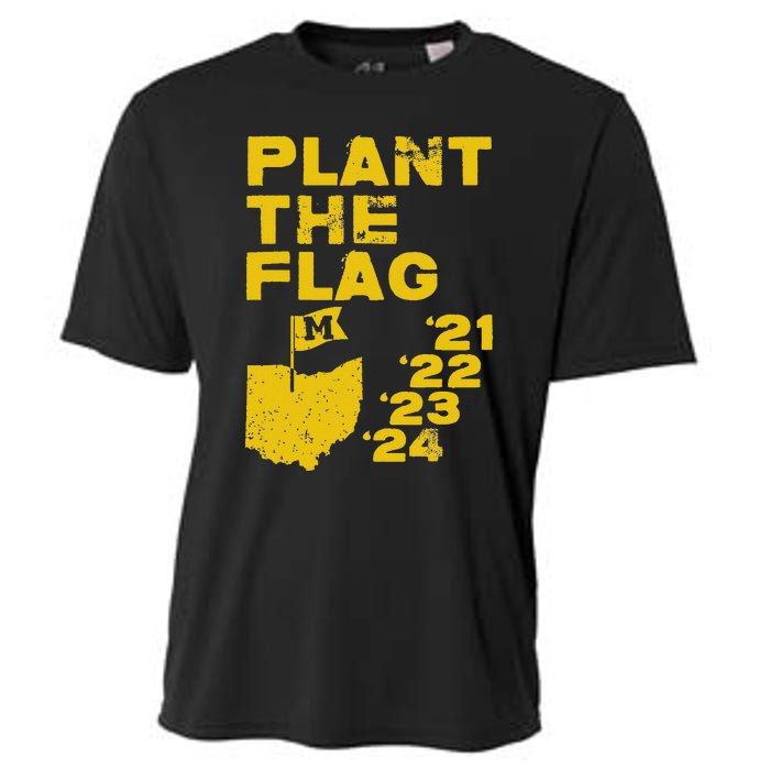 Plant The Flag 21 22 23 24 Michigan Cooling Performance Crew T-Shirt