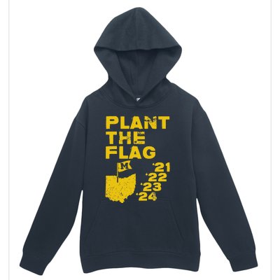 Plant The Flag 21 22 23 24 Michigan Urban Pullover Hoodie