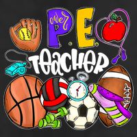 PE Teacher Funny Physical Education Teacher Back To School 7 Panel Mesh Trucker Snapback Hat