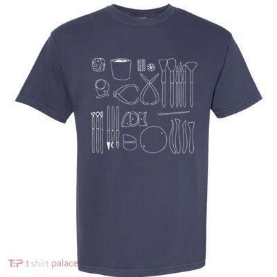 Pottery Tools For Ceramics Artist Gifts Clay Garment-Dyed Heavyweight T-Shirt