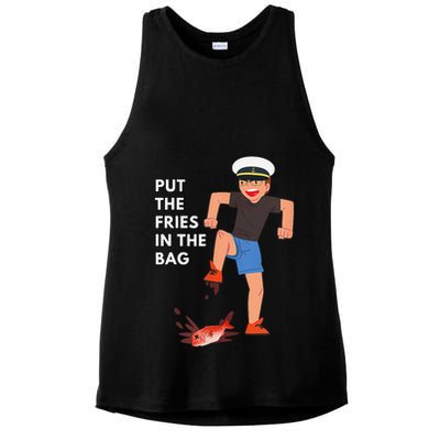 Put The Fries In The Bag Josh Block Wots Ladies PosiCharge Tri-Blend Wicking Tank