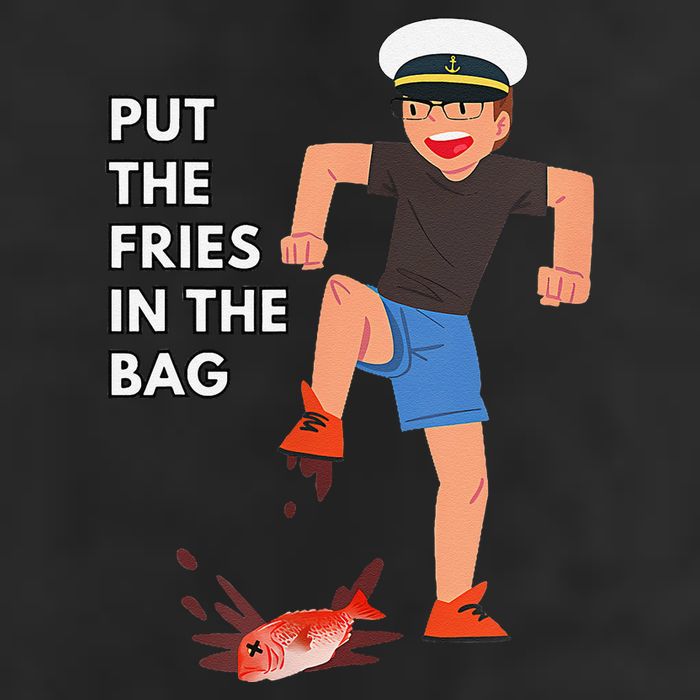 Put The Fries In The Bag Josh Block Wots Cool Comfort Performance Bucket Hat