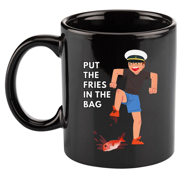 Put The Fries In The Bag Josh Block Wots 11oz C Handle Ceramic Mug