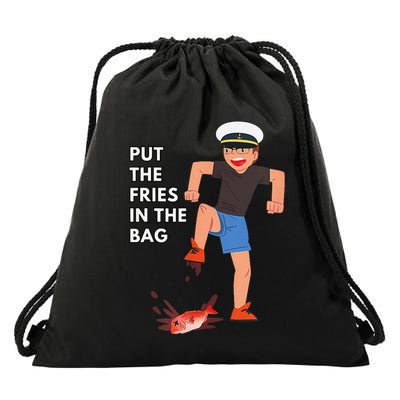 Put The Fries In The Bag Josh Block Wots Drawstring Bag