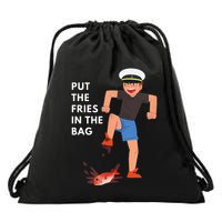 Put The Fries In The Bag Josh Block Wots Drawstring Bag