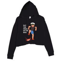 Put The Fries In The Bag Josh Block Wots Crop Fleece Hoodie
