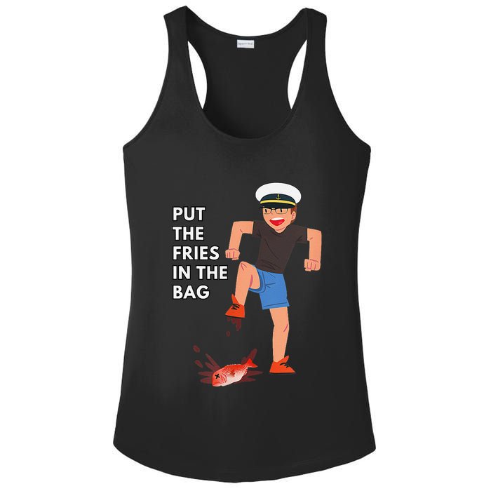 Put The Fries In The Bag Josh Block Wots Ladies PosiCharge Competitor Racerback Tank